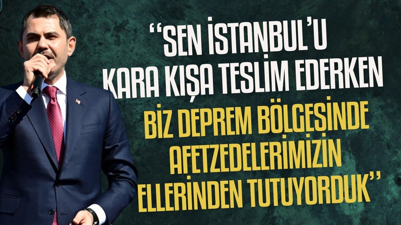 Murat Kurum, "Büyük İstanbul Mitingi"nde konuştu!