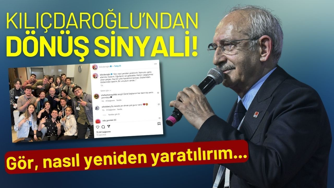 Kılıçdaroğlu'ndan genel başkanlığa dönüş sinyali!