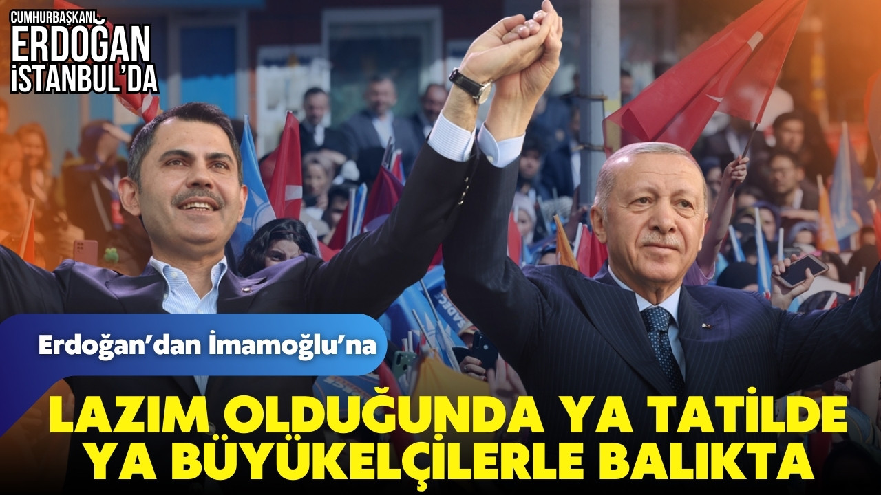 Erdoğan: "Ya tatilde ya büyükelçilerle balıkta