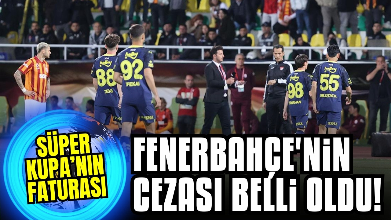 Fenerbahçe'nin cezası belli oldu!