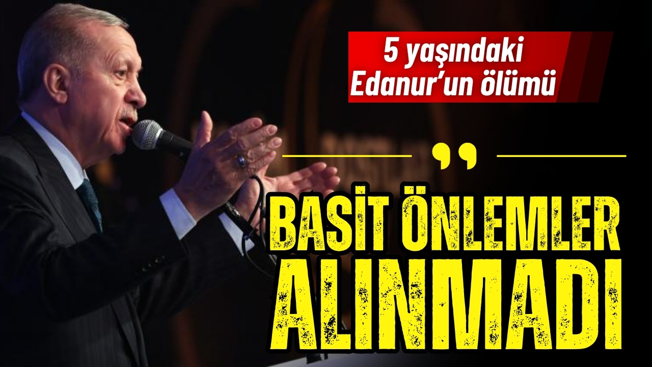 Cumhurbaşkanı Erdoğan: "Basit önlemler alınmadı"