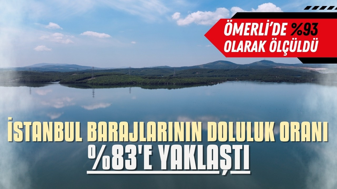 İstanbul barajlarının doluluk oranı %83'e yaklaştı