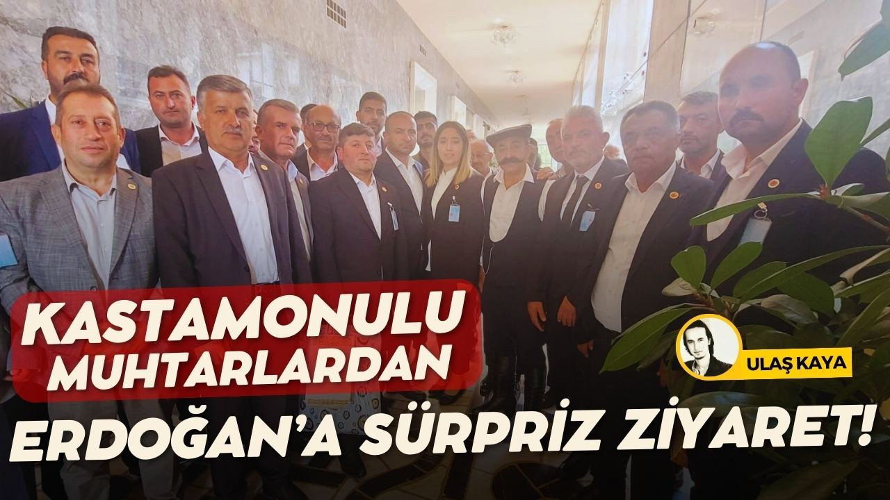 Cumhurbaşkanı Erdoğan'a Kastamonulu muhtarlardan sürpriz!