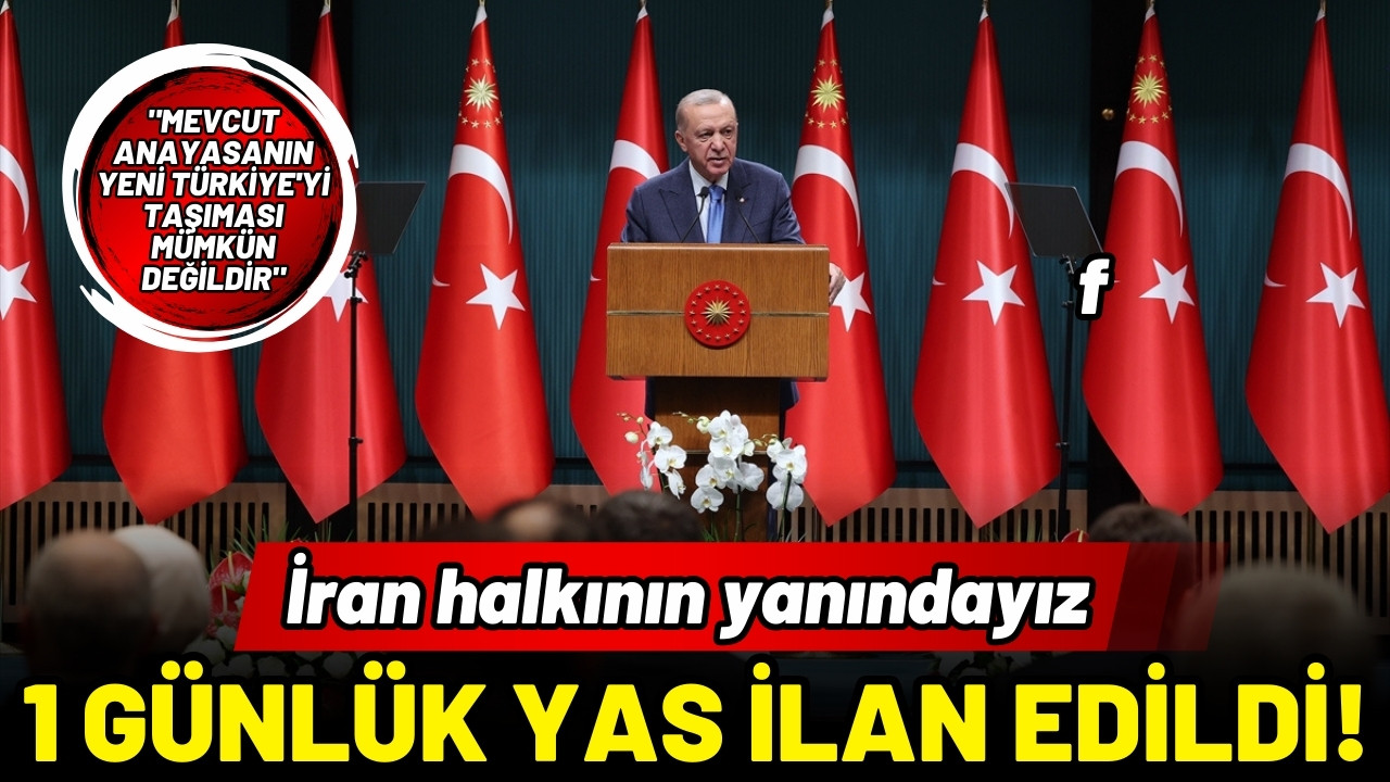 ı Erdoğan açıkladı: 1 günlük yas ilan edildi