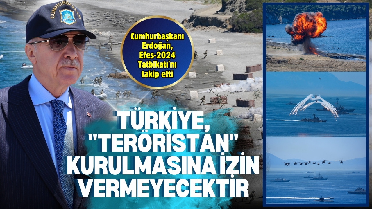 Cumhurbaşkanı Erdoğan: Türkiye, "Teröristan" kurulmasına izin vermeyecektir