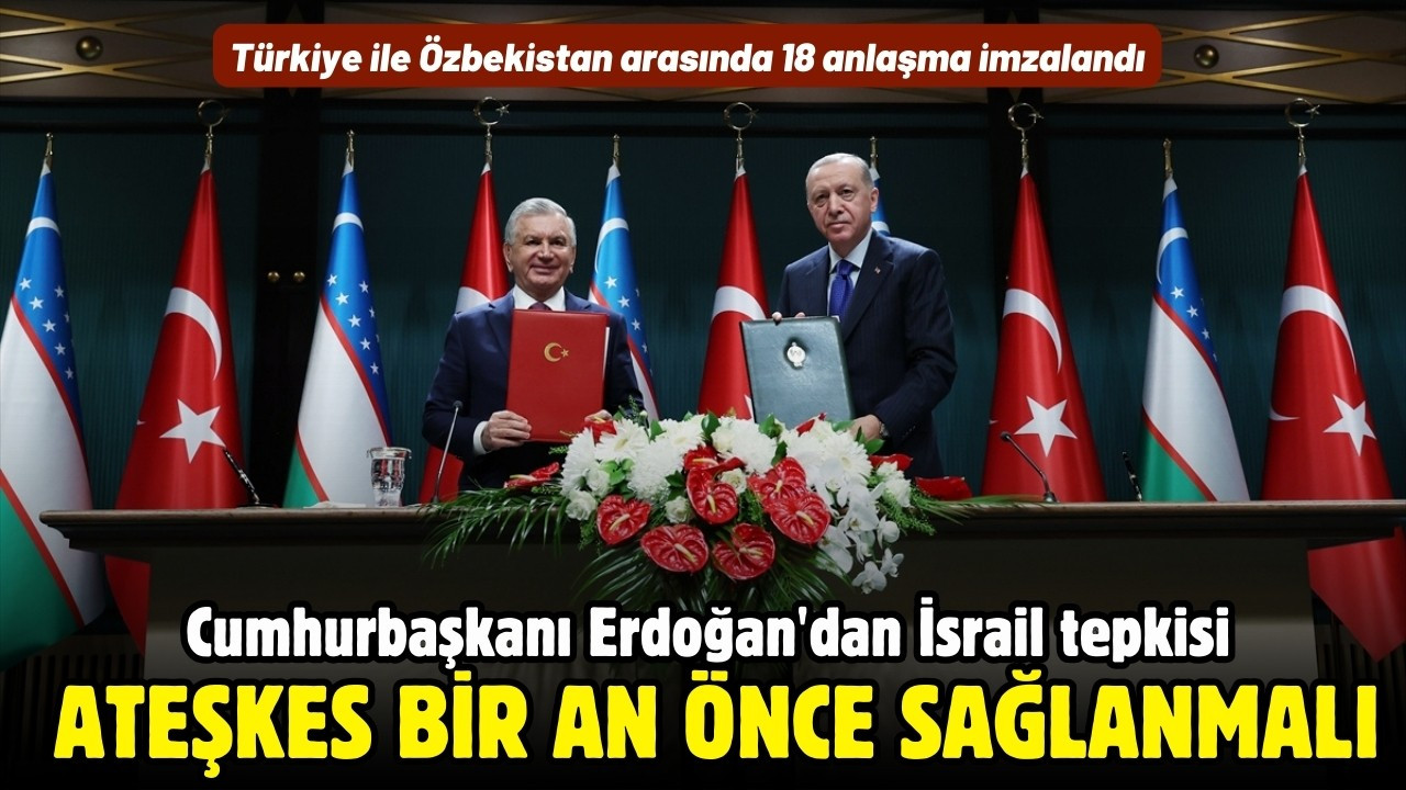 Cumhurbaşkanı Erdoğan'dan İsrail tepkisi!