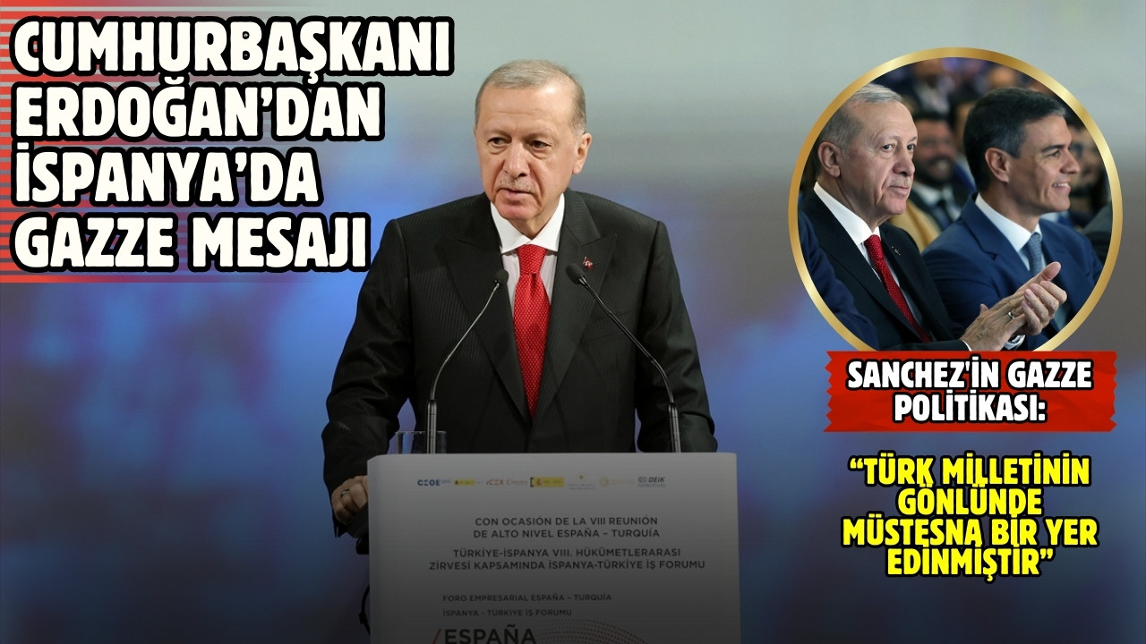 Cumhurbaşkanı Erdoğan'dan İspanya'da