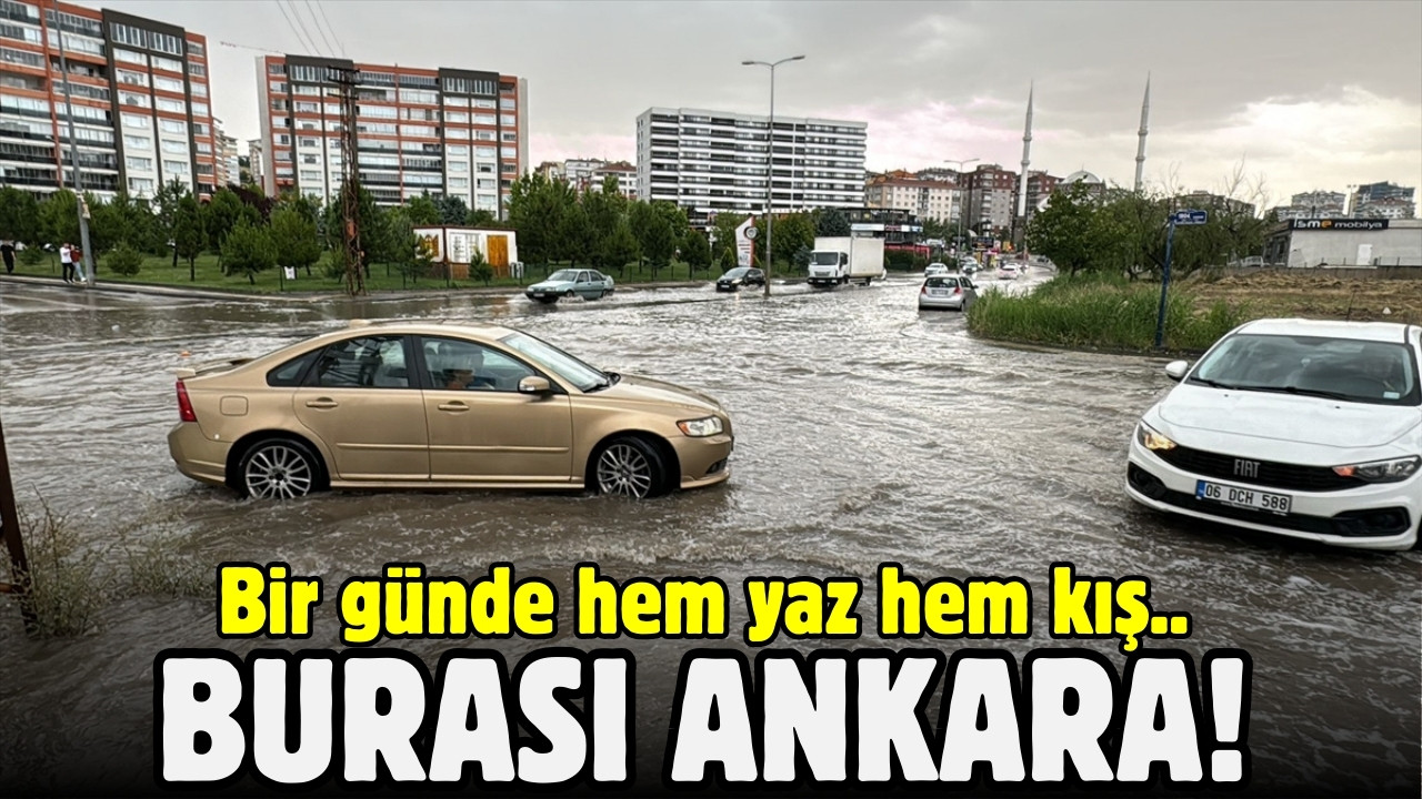 Ankara'da bir günde iki mevsim!