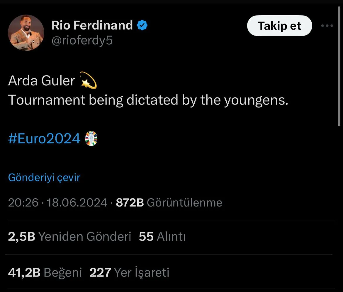 Ünlü isimlerden Arda Güler'e destek!