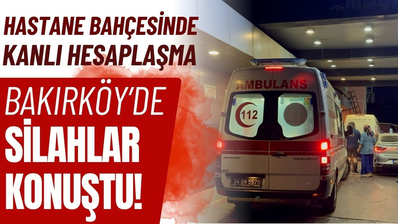 Hastane bahçesinde silahlar konuştu!