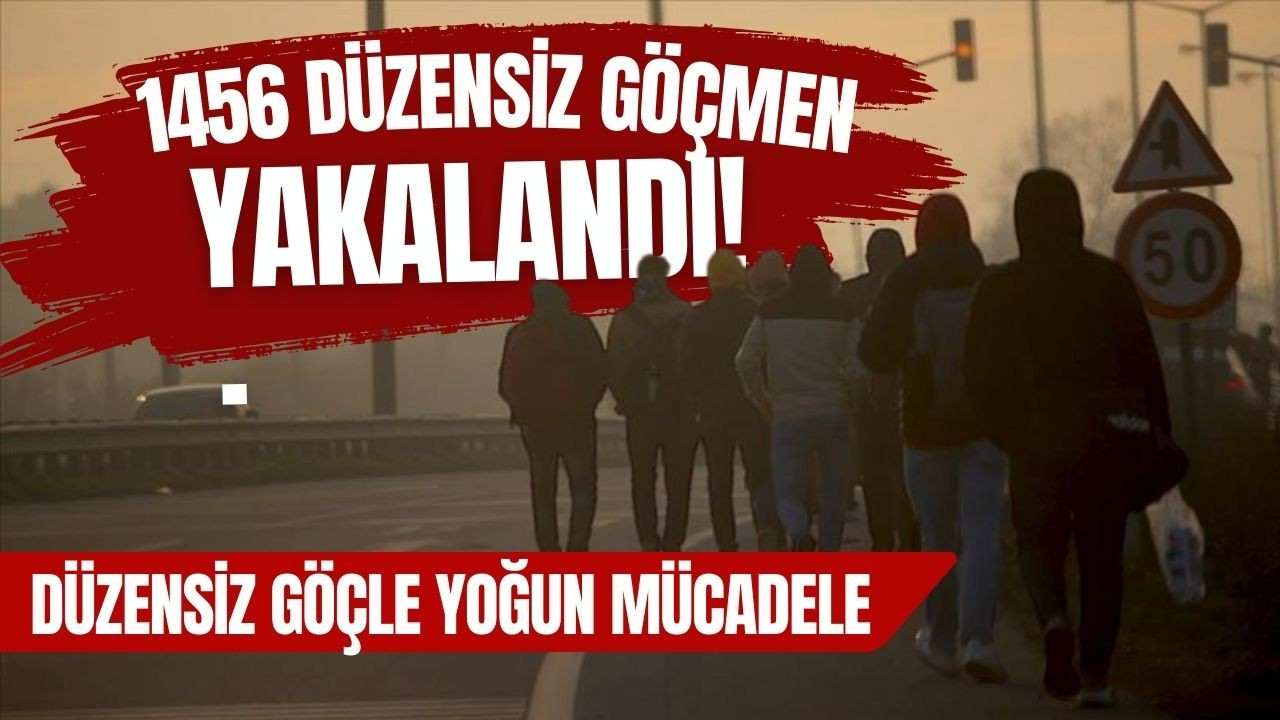 1456 düzensiz göçmen yakalandı!