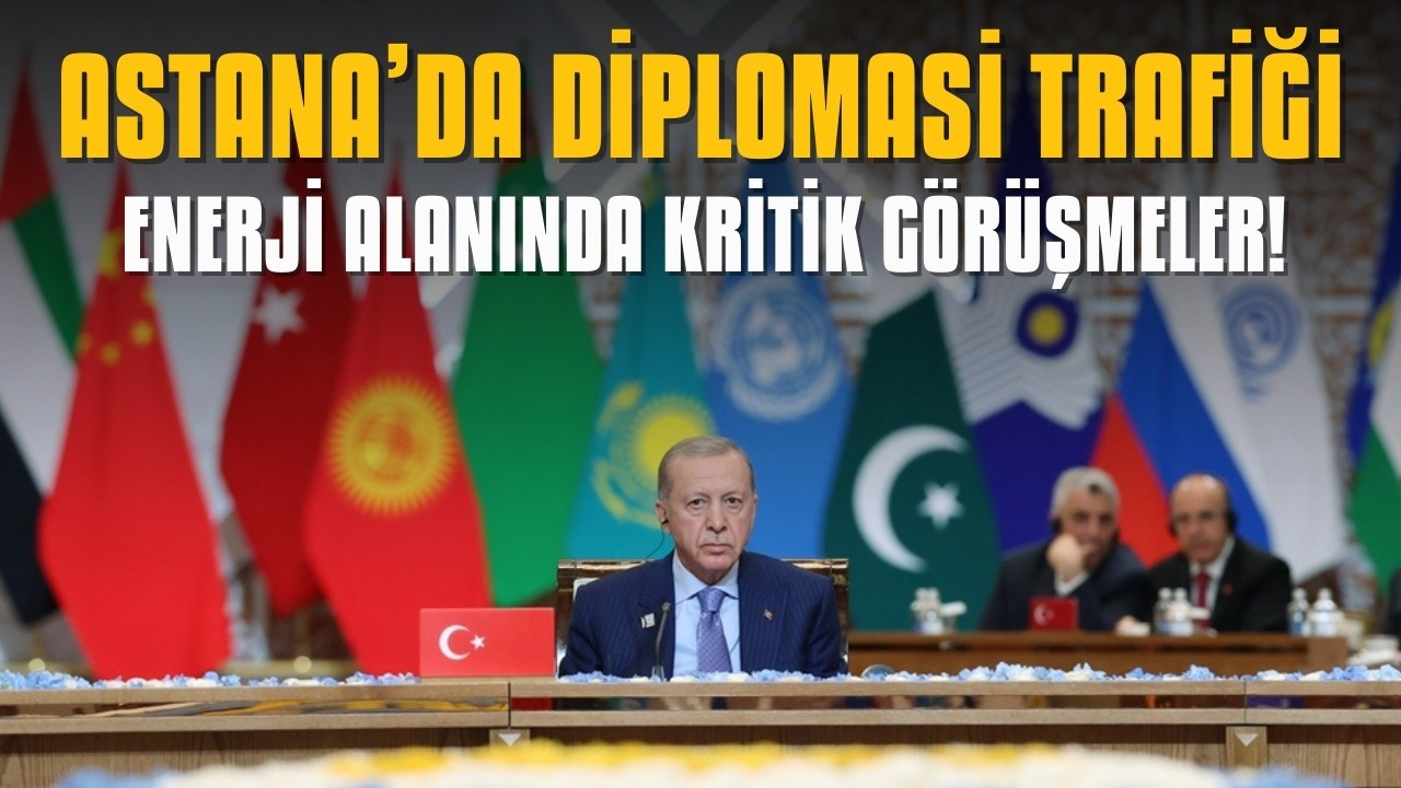 Erdoğan'dan Astana'da diplomasi trafiği