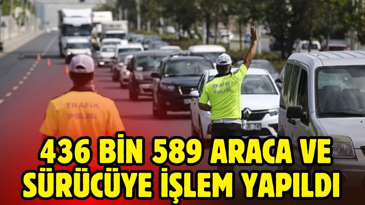 bir haftalık trafik denetimi verileri