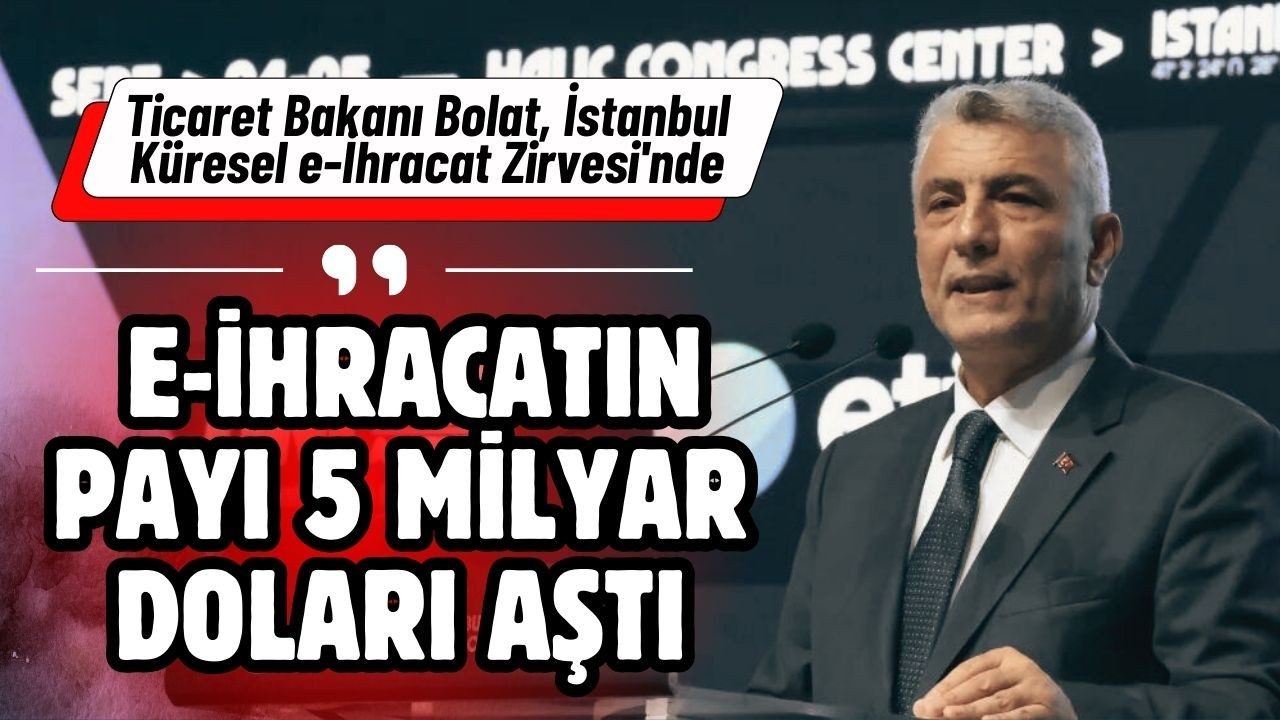 Bakan Bolat, Küresel e-İhracat Zirvesi'nde